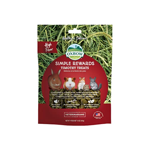Oxbow (3 Pack) Simple Rewards Treats - Small Animals Timothy 1.4 Oz #TOP1