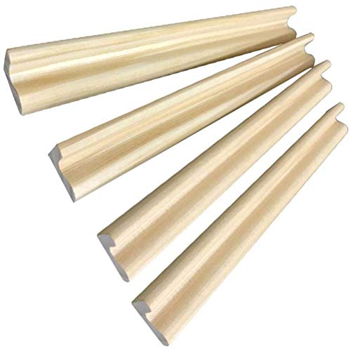 Sahgsa 4PCS Domino Stand Set, Wooden Domino Shelves, Premium Domino Trays - Image 2