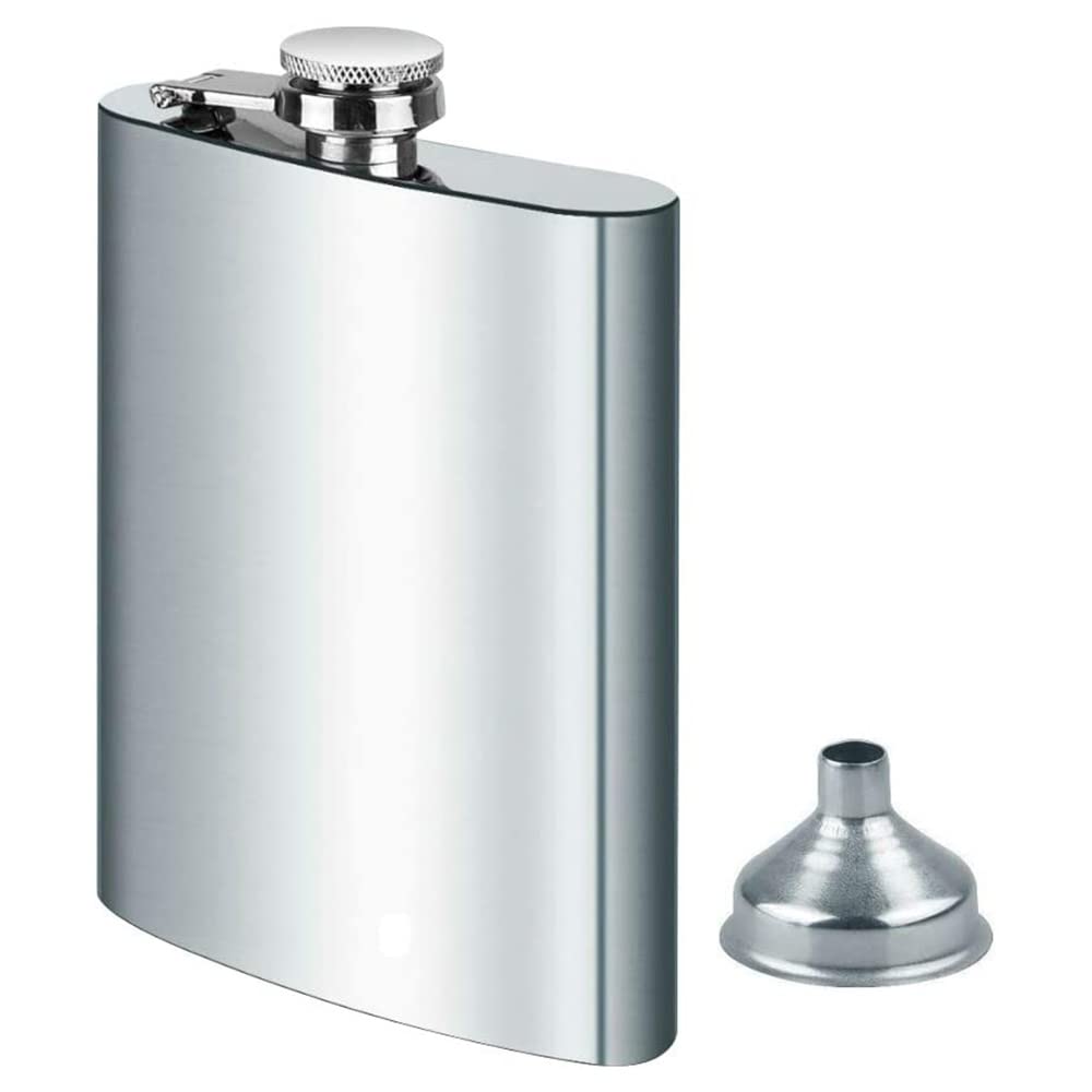 HOT BARGAINS Large Hip Flask 18oz / 532ml Stainless Steel with Funnel Pocket Whiskey Flask with Handy for Climbing Camping Bar Party for Men Women