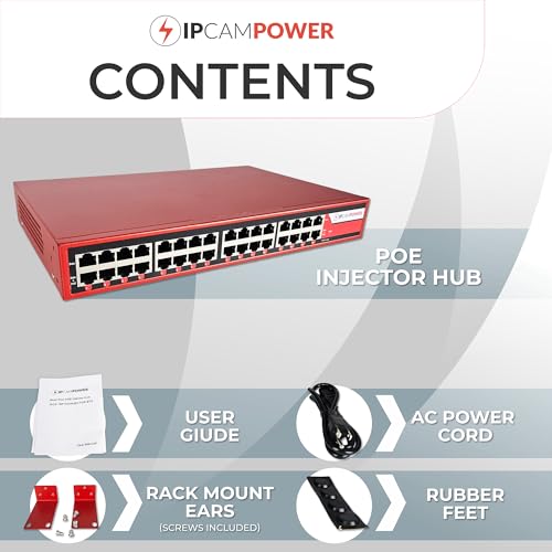 Image of 16 Port 802.3bt POE++ Extreme Power POE Injector Hub, 90 Watts on Each Port, 450 Total Watts Budget, 10G 10 /100 /1000 /10000 Speeds Each Port