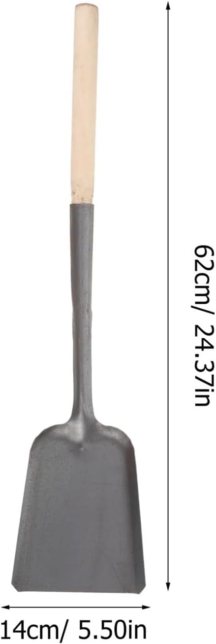 2Pcs Coal Ash Shovel Forged Stove Long Handle Fireplace Scoop Practical
