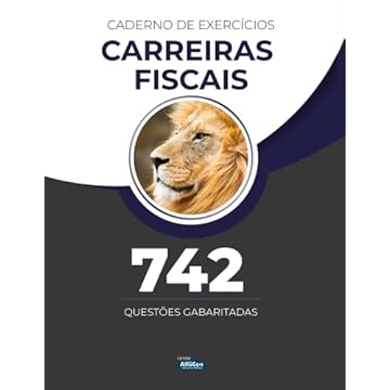 Capa do livro Caderno de Exercícios - Carreiras Fiscais