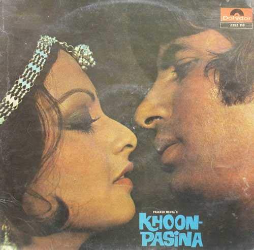 Khoon Pasina – 2392 118 - Bollywood Record, Manufacturer High Quality Custom unique Hindi records, Lata Mangeshkar, Kishore Kumar , Rakesh Kumar, Babboo Mehra, Kalyanji Anandji, Amitabh Bachchan, Rekha, Vinod Khanna, Aruna Irani, Asrani, Bhola