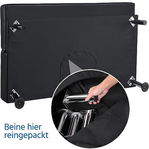 Yaheetech 3er-Sofa Couch Schlafsofa Bettsofa Klappsofa mit Schlaffunktion, Kunstleder, schwarz