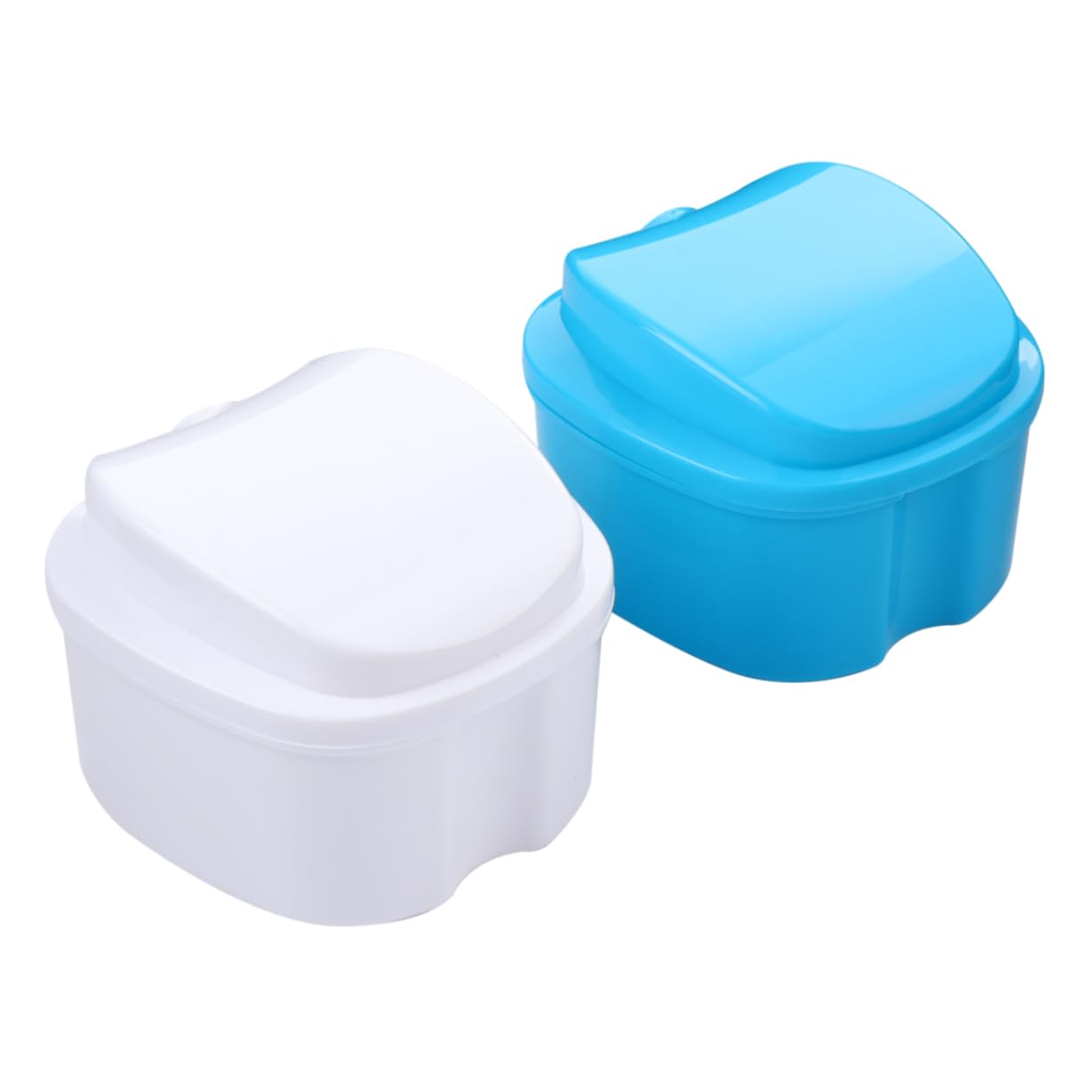 Healvian 8pezzi Scatola Portatile Per Denti Falsi Contenitore Sicuro Per Protesi Con Design Compatto Facile Da Trasportare