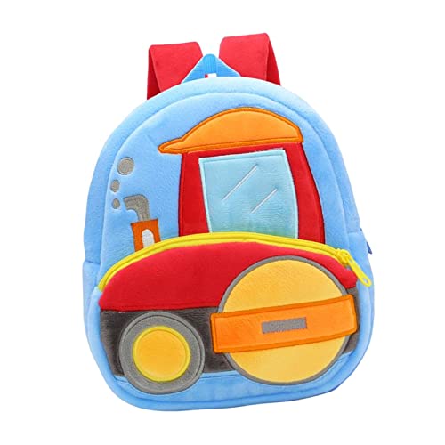 Sac à dos enfant motif compacteur routier pour aller à l'école maternelle chaque matin