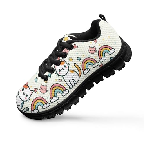 Doojoayie Cute Shoes for Girls Non-Slip Running Sneakers for Daily Causal4