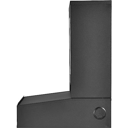 Image of Global Industrial LCD Counter Top Security Computer Cabinet, 24 inch Diagonal Maximum Monitor Size, Steel Construction, Black, 24-1 /2 inchW x 22-1 /2 inchD x 29-1 /2 inchH