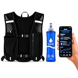 [ULTRALIGERO DE SOLO 50G – CORRE SIN PESO]: Diseñado para los amantes del minimalismo y la velocidad. Con un peso récord de apenas 50 gramos, este chaleco de hidratación se adapta a tu cuerpo como una segunda piel. Olvídate de las mochilas pesadas y voluminosas; disfruta de una libertad de movimiento absoluta tanto en tus series de asfalto como en tus rutas de trail running.
