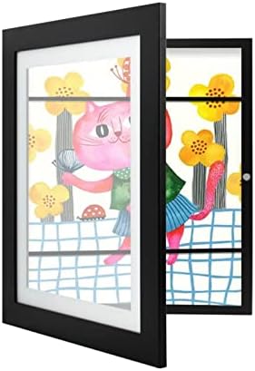 EzonYanGo Kids Art Frame 2-Pack, Kids Art Frames Front-Opening, Children Artwork Picture Frames Changeable, Artwork Display Storage Frames for Children Drawing Crafting