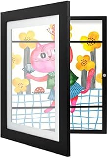 EzonYanGo Kids Art Frame 2-Pack, Kids Art Frames Front-Opening, Children Artwork Picture Frames Changeable, Artwork Display Storage Frames for Children Drawing Crafting