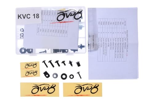 Kit visserie carénages M5 M6 noir KAWASAKI ER6F pour remplacer les vis rouillées