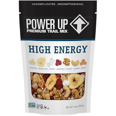 Power Up Premium Trail Mix - High Energy Trail Mix 14oz, Gluten Free, Vegan, Non-GMO Cover