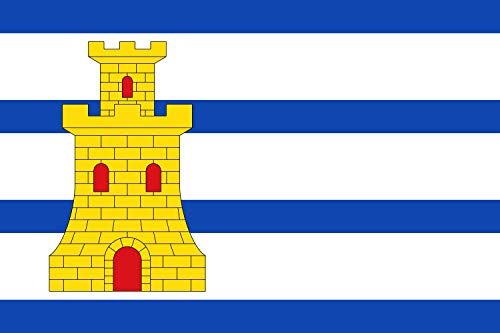 Drapeau Torrecilla de Alcañiz grand format avec oeillets renforcés