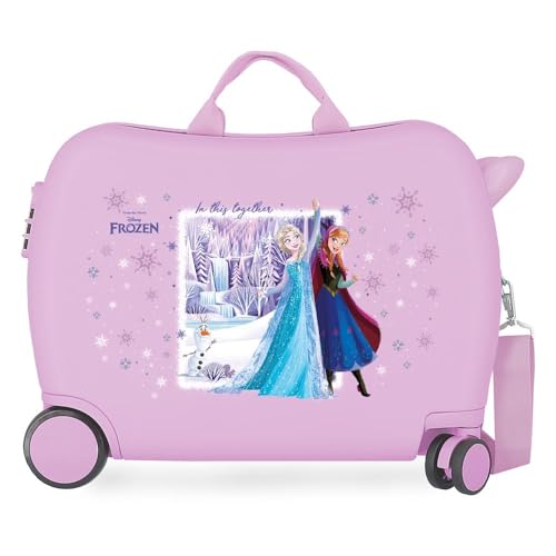 Valise enfant Frozen Disney violette idéale pour les vacances en famille de 34L