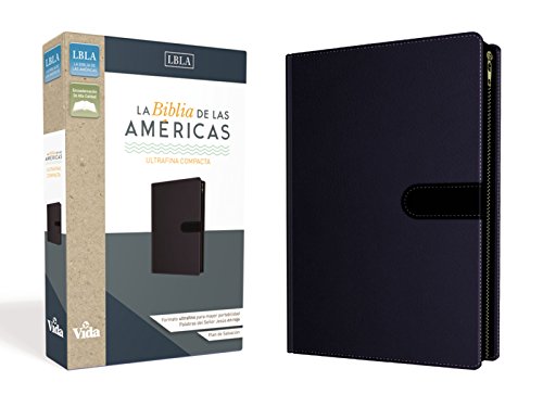 LBLA Santa Biblia Ultrafina Compacta, Leathersoft, Azul c/Cierre (Spanish Edition)