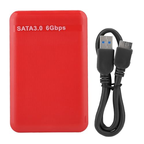 Caja externa USB 3.0 para disco duro 2.5in Rojo miniatura 1