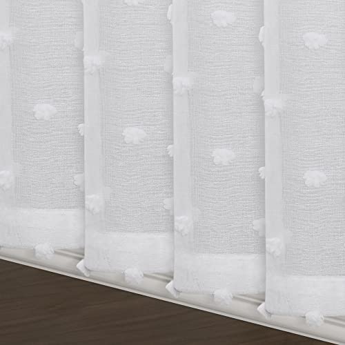Guken Aesthetic Sheer Bedroom Curtains 84 Inch Length Rod Pocket Pom Pom Sheer White Curtains For Nursery Living Room Boho Windows Textured Curtains For Girls Teenager Teen Guest Room 38X84 Set Of 2 #TOP7