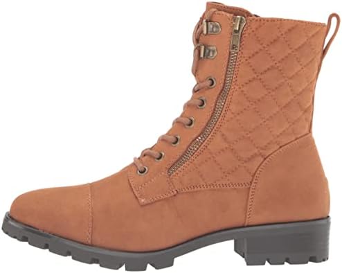 White Mountain Women's Dashing Lace up Boot Fashion, Cognac/Distressed/Waxy/Fabric, 9.5 | Image 7