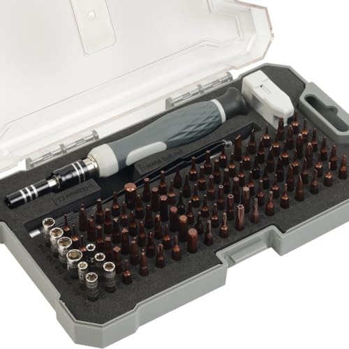 Image of Spartan 107 in 1 Precision Screwdriver Tool Set | Multi-Purpose Magnetic Repair Kit with Storage Case for Mobile, Laptop, Watch, Camera, Electronics & DIY Repair Use
