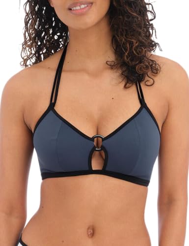 Image of Freya Colour Crush AS202011 Non-Wired Padded Triangle Bikini Top Ink 32DD CS Blue