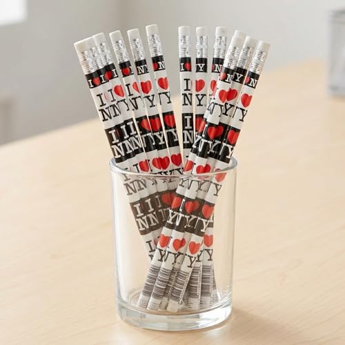 Lápices I Love NY City-Souvenirs Pack de 12 miniatura 2