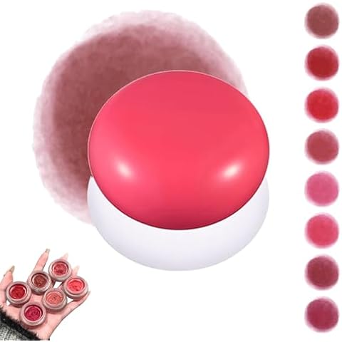 Korean Pudding Pot Blush, Korean Pudding Pot Lip, Pudding Pot Blush, Korean Pudding Pot Makeup, Multi-Use Soft Matte Finish Makeup Blush, Blurry Pudding Pot Blush for Lip&cheek (#1) Cover