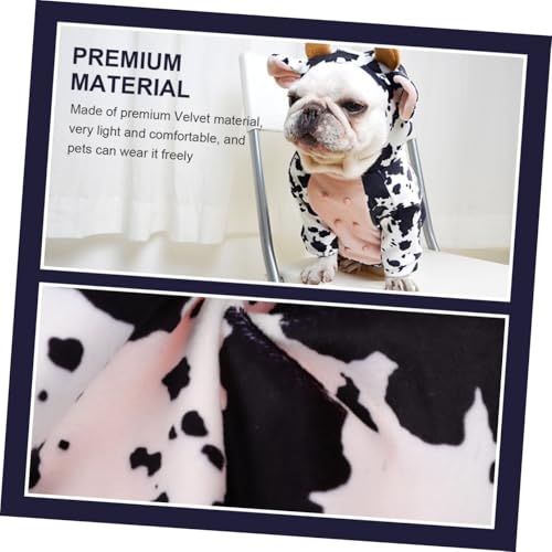 Disfraz de vaca para perro y gato talla M miniatura 3