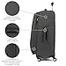 Travelpro Maxlite 5 Softside Expandable Luggage with 4 Spinner Wheels, Lightweight Suitcase, Men and Women, Shadow Grey, Checked-Medium 25-Inch