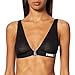 PUMA Mesh Triangle Bralette Reggiseno, Nero, S Donna
