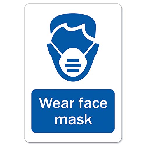SignMission (COVID-19) - Wear Face Mask, Aluminum Sign, Protect Your Business, Municipality, Home & Colleagues, Made in The USA, 18
