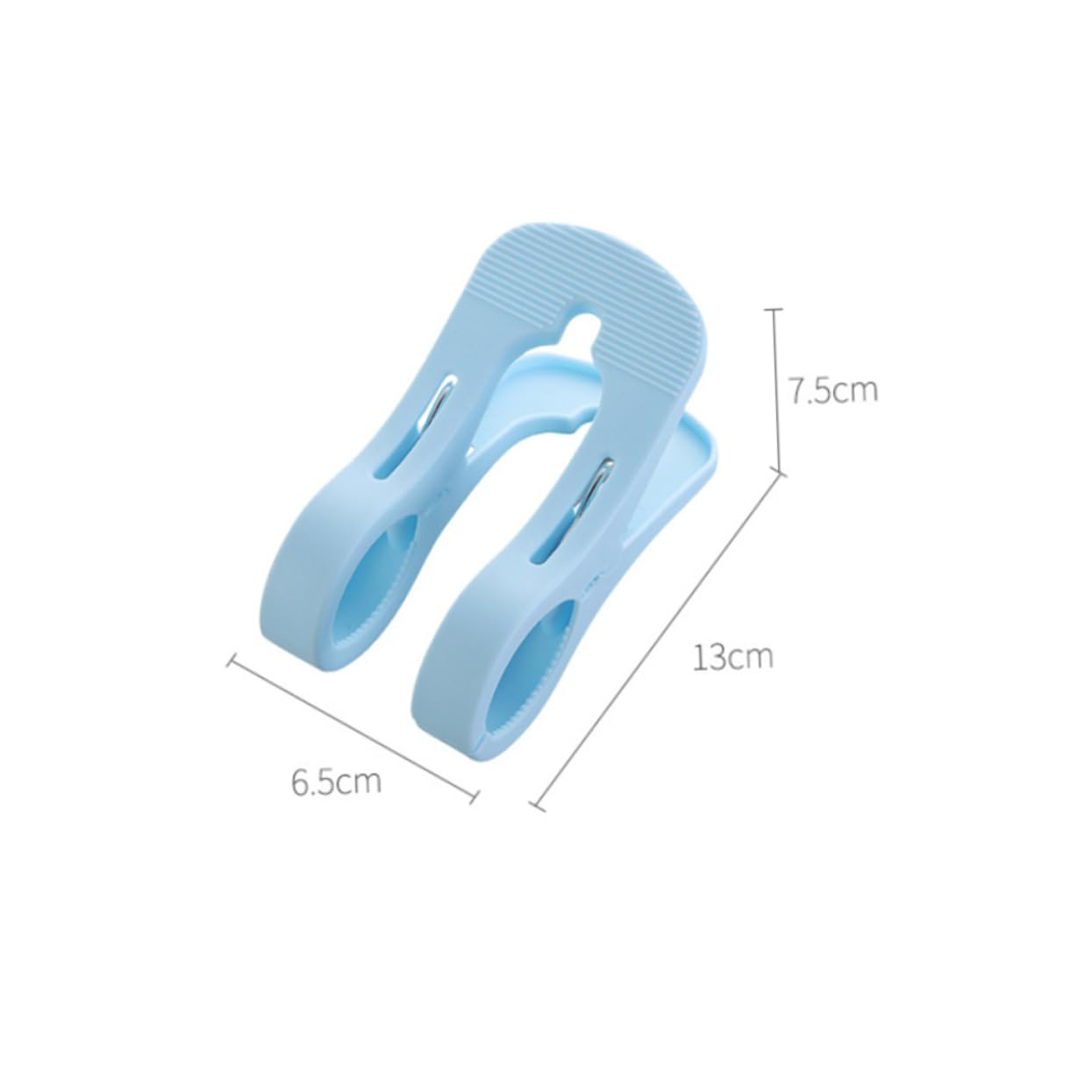 Zerodeko 10stücke Teiliges Große Winddichte Wäscheklammern Aus Strapazierfähigem Pp-Kunststoff rutschfest Mit Starken Zähnen Für Bettdecken Und Schwere Kleidung Blauer Clip Für Wäsche Und s