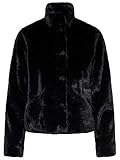 Only Onlvida Faux Fur Jacket Otw Noos Chaqueta, Negro (Black Black), X-Small para Mujer
