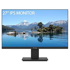 suevery 27 Inch Monitor,FHD(1920x1080p) 75Hz VA 99%sRGB High Color Gamut Computer Monitor,for PC Monitors of Gaming&Office Desktop,3Sides Narrow Bezel,Blue Light Filter(HDMI/VGA Port)VESA Mountable.