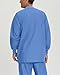Landau Essentials Relaxed Fit 5-Pocket Snap-Front Scrub Jacket for Men 7551 Ceil Blue