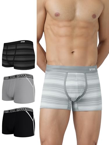 Image of XYXX Men's Super Combed Cotton Regular Fit Trunks with No Marks Waistband