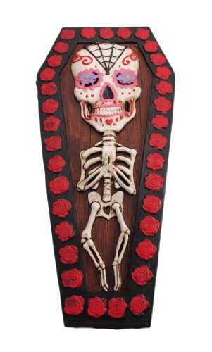 Day of The Dead Coffin Box Display Decoration - Thumbnail 3