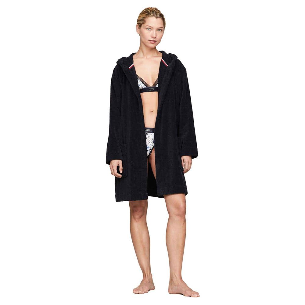 Tommy Hilfiger Peignoirs pour femmes, Bleu (Desert Sky), L