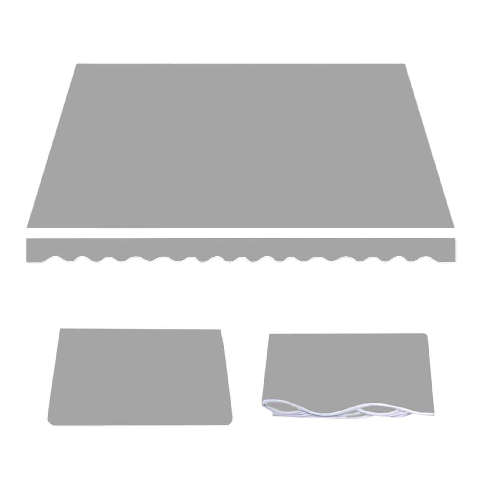 Toldo retráctil de repuesto impermeable 600 x 400 cm tela protectora solar para exterior patio