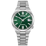 [CITIZEN] 腕時計 CITIZEN COLLECTION TSUYOSA 37mm ダークグリーン NJ0200-50X 機械式自動巻時計 シースルーバック オートマチック 日付付き 【国内正規品】