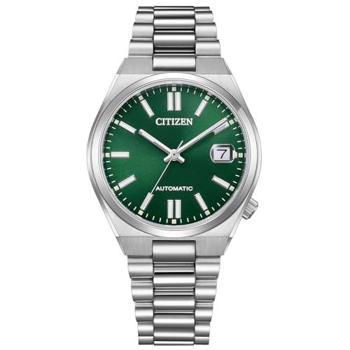 [CITIZEN] �r���v CITIZEN COLLECTION TSUYOSA 37mm �_�[�N�O���[�� NJ0200-50X �@�B�����������v �V�[�X���[�o�b�N �I�[�g�}�`�b�N ���t�t�� �y�������K�i�z