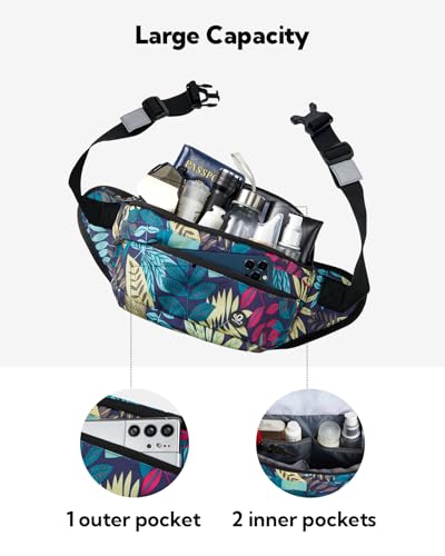image for WATERFLY Fanny Pack for Men Women Water Resistant Large Hiking Waist B