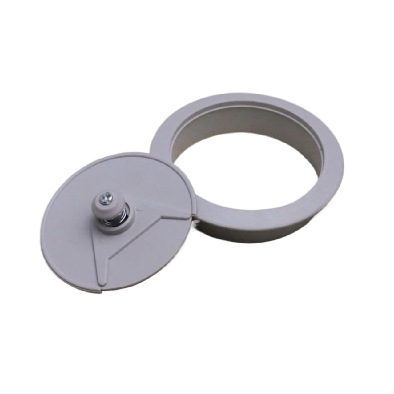 Passacavi da scrivania, 10 pezzi, 60 mm, 53 mm, 50 mm, per porta cavi, per scrivania e computer, colore grigio, 53 mm