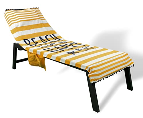 Vico Casa Strandtuch für Kinderbett, 100 % Baumwolle, Orange, mit Seitentaschen und Kissen 75 x 195â€¦ – Miniatur