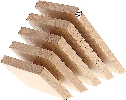 Zwilling Italian Slanted Magnetic Knife Block - Natural Beechwood #TOP18