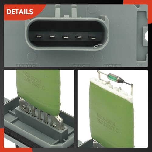 Image of A-Premium Front HVAC Blower Motor Resistor Compatible with Chrysler & Dodge | for Chrysler Sebring 2005-2006 & Dodge Stratus 2005-2006 - with Wire Harness Kit, Replace# 5166541AA