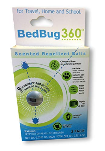 BedBug 360 - Bed Bugs Repellent Balls Trap, Safe for Bed, Travel, School