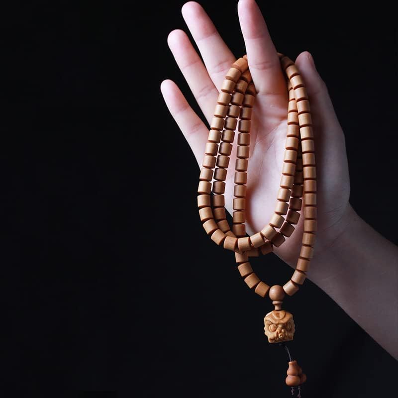 檀香桶珠 DIY醒狮款手链8×8 手链念珠 男女文玩装饰(8×8)