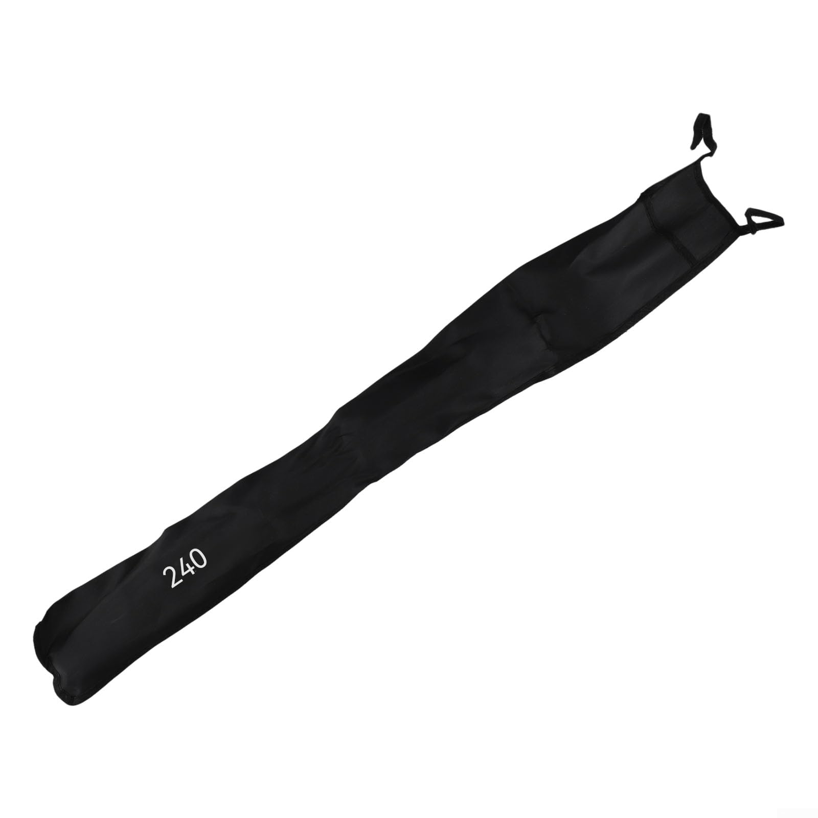 Canne à pêche télescopique en carbone de 240 cm - Portable - En alliage d'aluminium - Pour voyage, camping, bateau, dos - Design rétractable - Noir