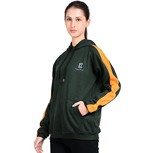 Image of Women's Sweatshirt Full Sleeve Kangaroo Pocket Pullover Hoodies - CKHD-G-08-01-S